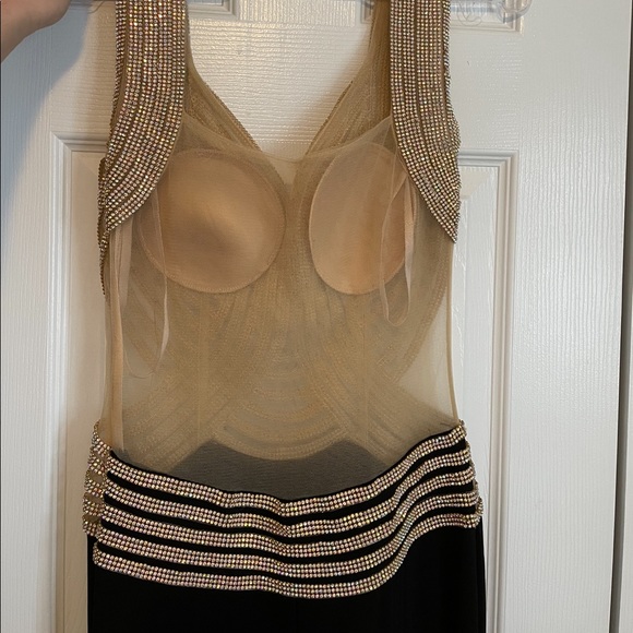 Black Prom/Formal Gown with Jewelled Top - Picture 6 of 6